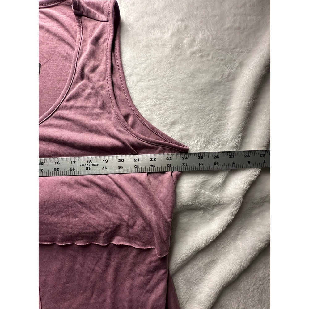 Talbots Woman Mauve Purple Tiered Ruffle Sleeveless Tank Top 3X New With Tags-21 - Picture 2 of 8